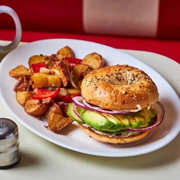 breakfast-in-america-marais - New York Style Veggie Bagel