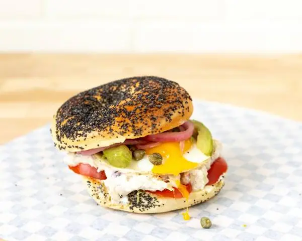 brooklyn-bagel-bakery - Bagel Sandwich - Smoked Whitefish