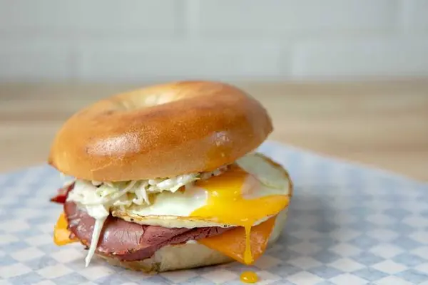 brooklyn-bagel-bakery - Bagel Sandwich - Pastrami