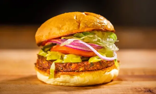 buckhorn-bbq-grill - Black Bean Veggie Burger