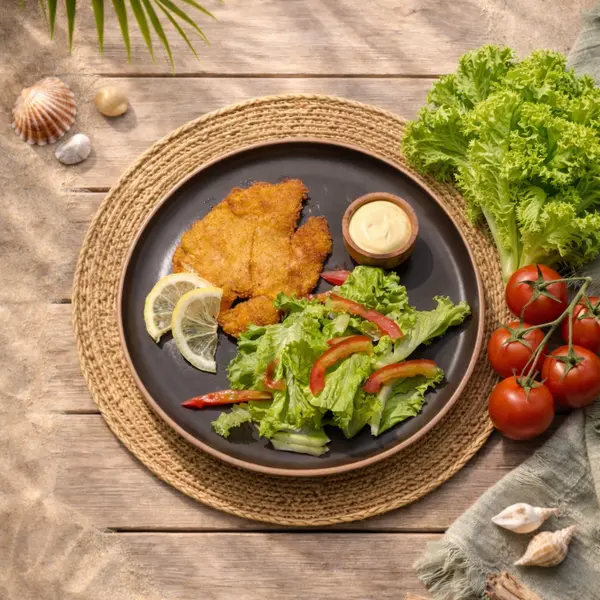 buddha-beachclub - Breaded chicken breast