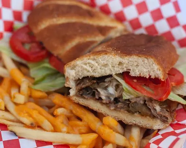 buns-on-the-run - Beef Sub With Cheesy Fries