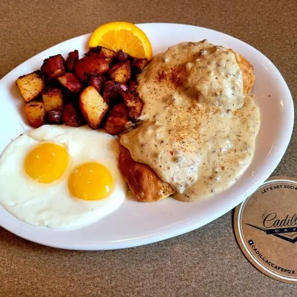 cadillac-cafe - Cadillac Biscuit & Gravy and Eggs