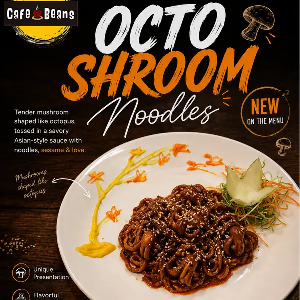 cafe-beans-coffee-shop - OCTOSHROOM NOODLES