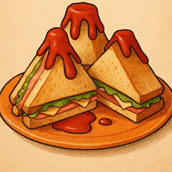 cafe-beans-coffee-shop - VEG VOLCANO SANDWICH