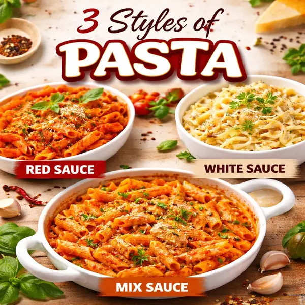 cafe-beans-coffee-shop - CHICKEN PASTA (Red Sauce/White Sauce/Mix Sauce)