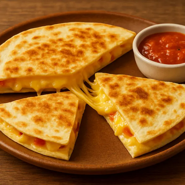 cafe-beans-coffee-shop - CHEESY MUSHROOM QUESADILLA