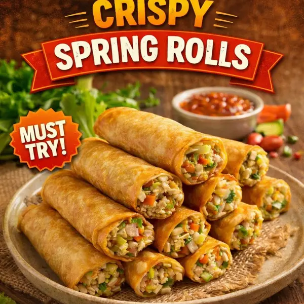 cafe-beans-coffee-shop - CRISPY SPRING ROLL ( NON - VEG )