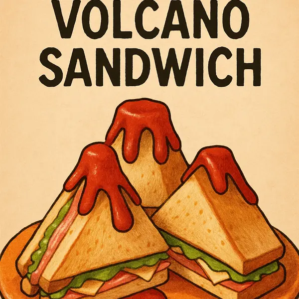 cafe-beans-coffee-shop - CHICKEN VOLCANO SANDWICH