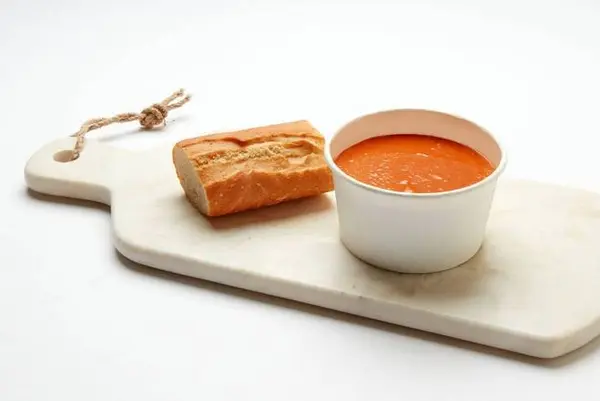 cafe-madeleine - Creamy Tomato Soup with Bread