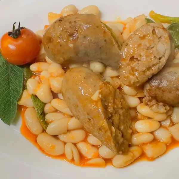caffe-poliziano - Tocchetti di salsiccia locale con fagioli cannellini (F,I)