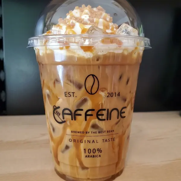 caffeine-coffee-shop - ICED COFFEE LATTE CARAMEL