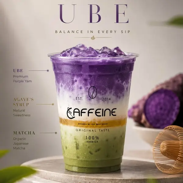 caffeine-coffee-shop - MATCHA UBE DRINK