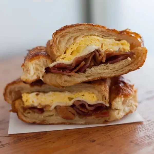 california-donuts - Egg, Bacon & Cheese Croissant (Served Only 7AM-12PM)