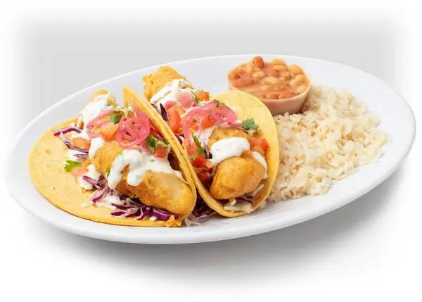 california-fish-grill - BATTERED FISH TACO COMBO