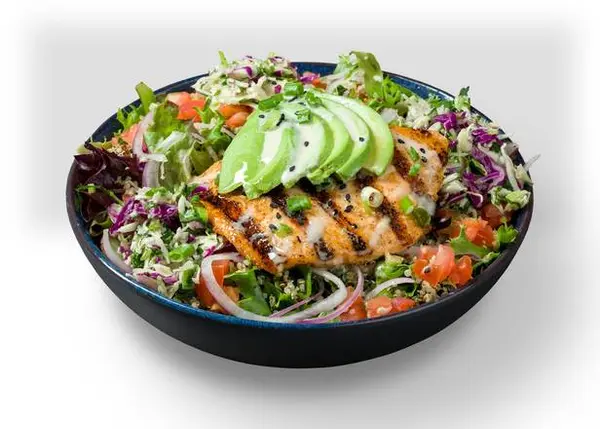 california-fish-grill - PETITE MISO SALMON AVOCADO SALAD