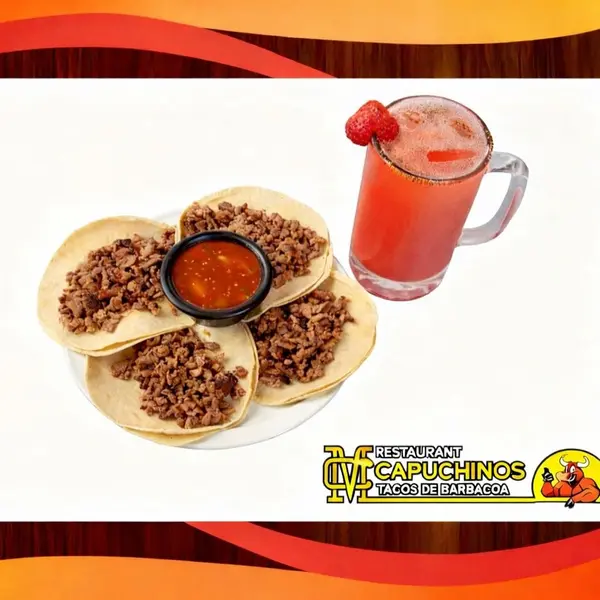 capuchinos-tacos-de-barbacoa - Bistec