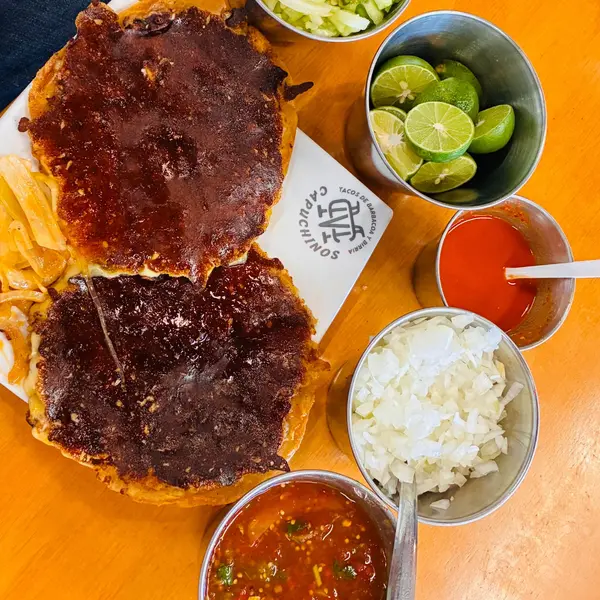 capuchinos-tacos-de-barbacoa - Taco planchado/Volteado
