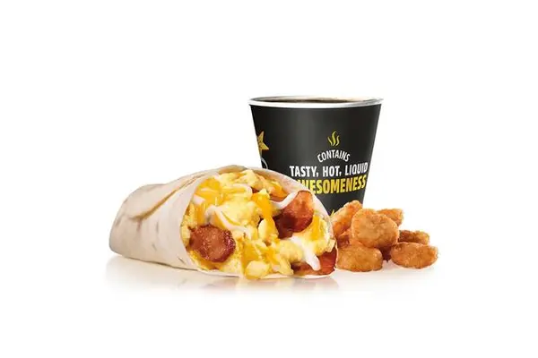 carls-jr - Bacon, Egg and Cheese Burrito Combo