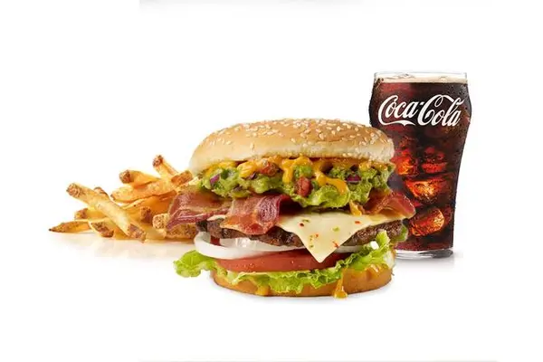 carls-jr - Single Guacamole Bacon Burger Combo