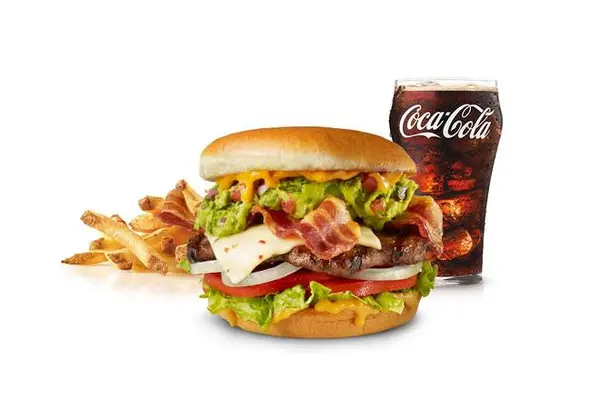 carls-jr - Big Angus Guacamole Bacon Burger Combo