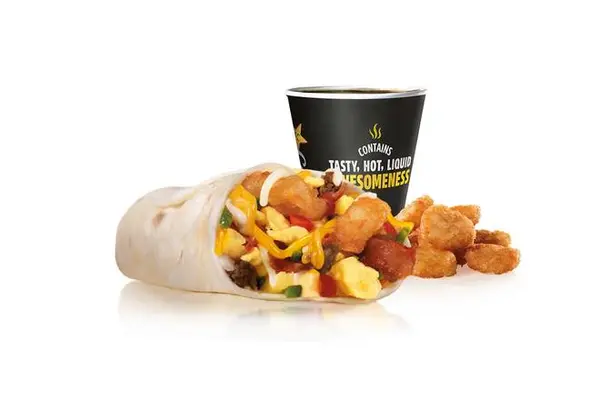 carls-jr - Loaded Breakfast Burrito Combo