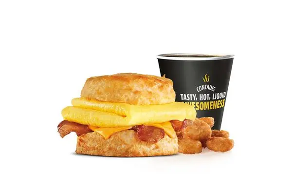 carls-jr - Bacon Egg & Cheese Biscuit Combo