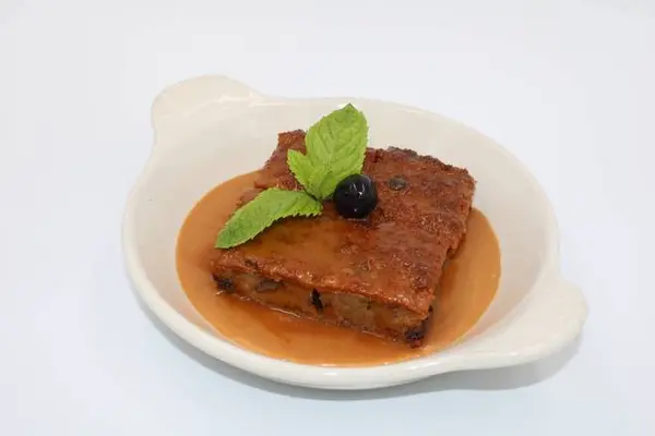 cha-cha-cha - Bread Pudding with Caramel Sauce