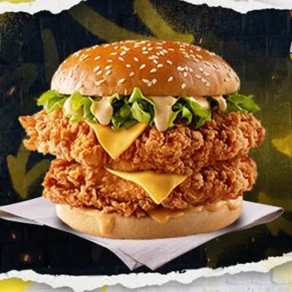 chicken-factory-chatelet - Menu double tower burger