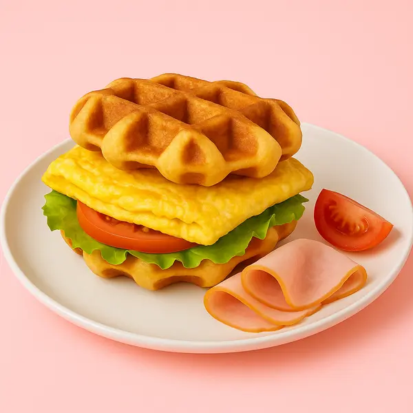 choco-choo-bay-st - Croffle Omelette/fried eggs