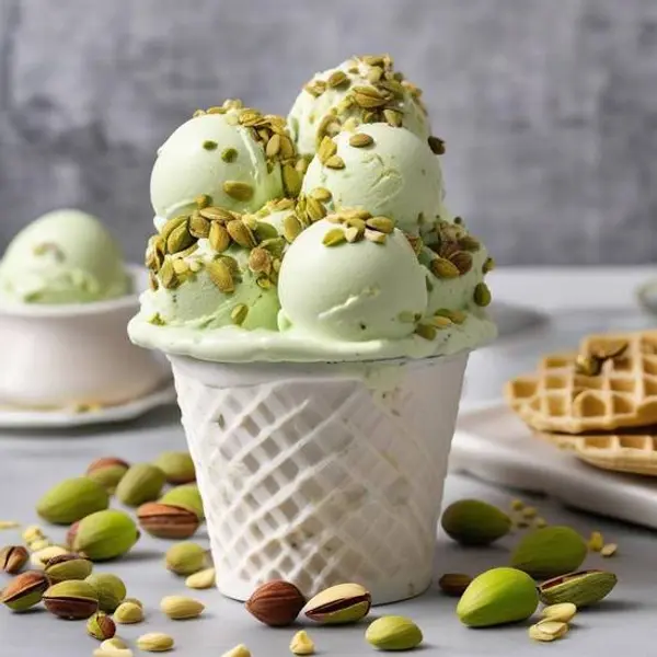 choco-choo-express - Vanilla Pistachio Ice Cream