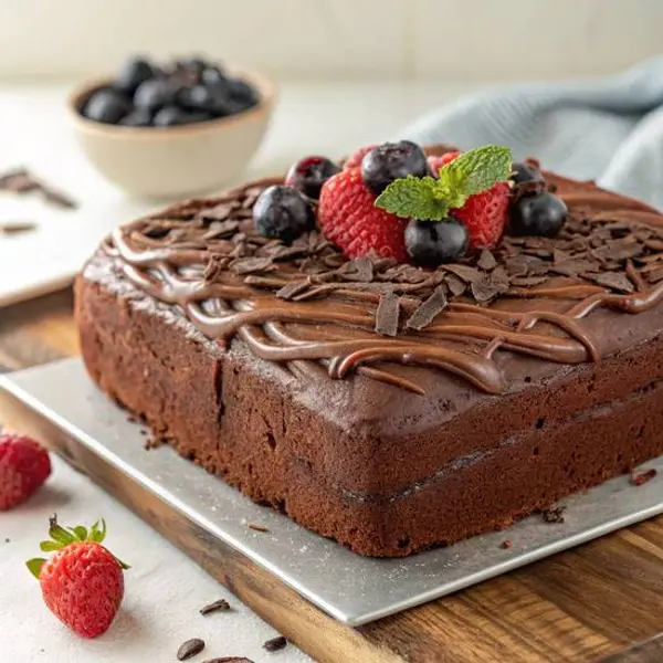 choco-choo-express - Brownie Birthday cake