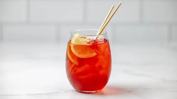 city-thai - Hibiscus Mango Iced Tea