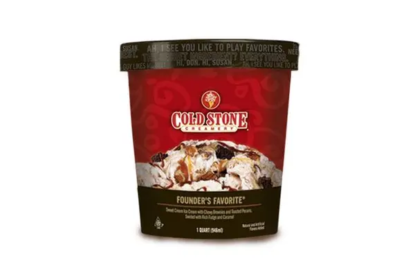 cold-stone-creamery - Founder's Favorite® Pre-packed Quart