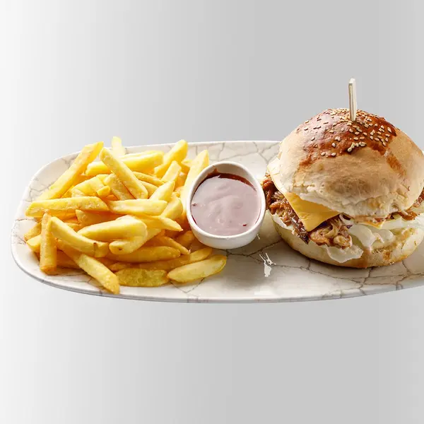 concept-food-cafe-bar - Порки бургер