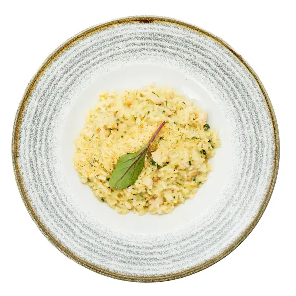 concept-food-cafe-bar - Risotto with chicken