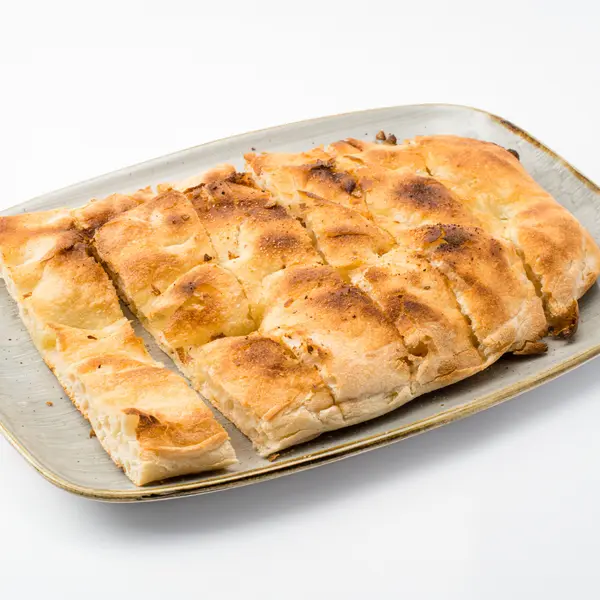 concept-food-cafe-bar - Focaccia with oyster mushrooms