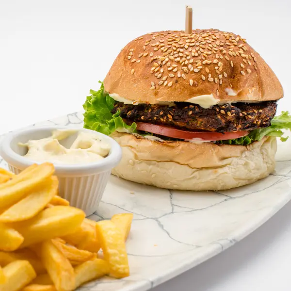 concept-food-cafe-bar - Цукини бургер