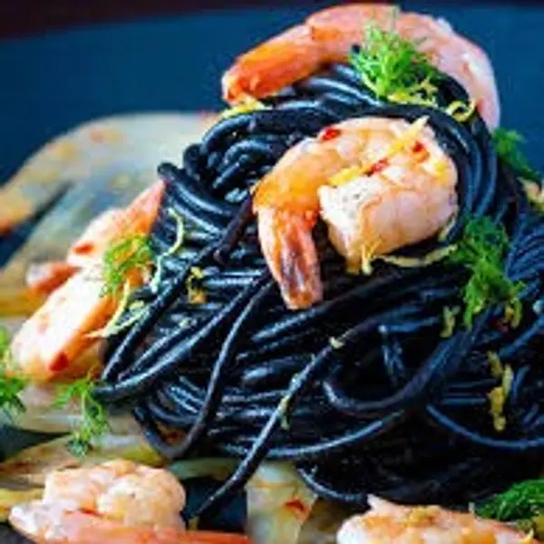 connys-hotel - Black Spaghetti shrimps