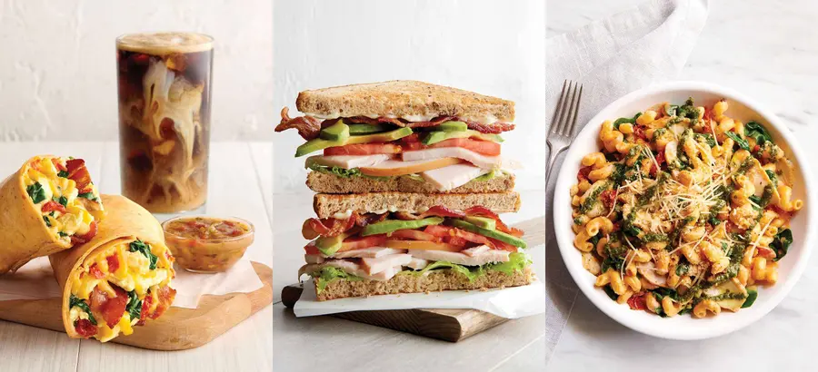 Menu image of Choose any two. menú de corner bakery cafe - los angeles | restaurantes en los angeles