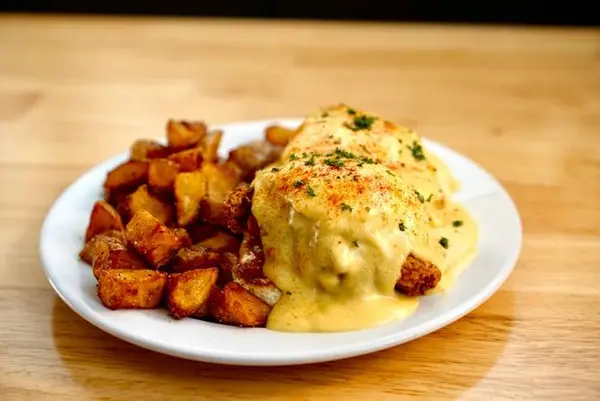 cracked-battered - Fried Chicken Benedict