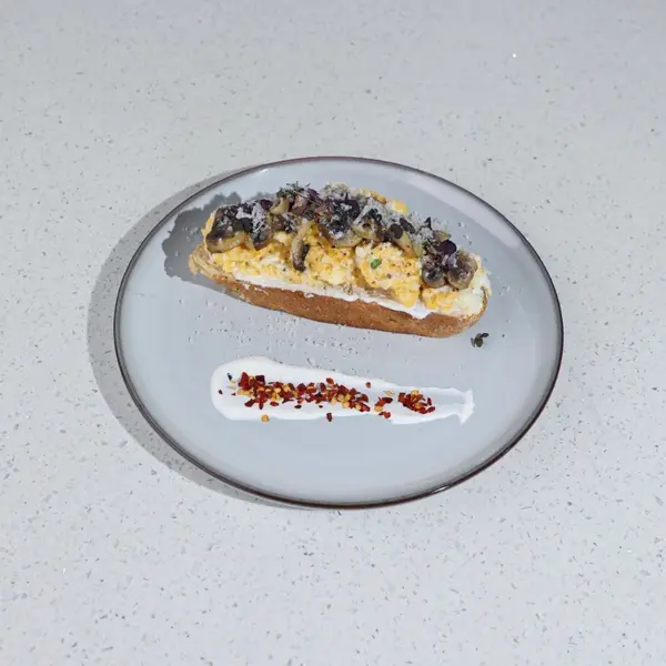 crane-cafe - Parmesan Mushroom Toast