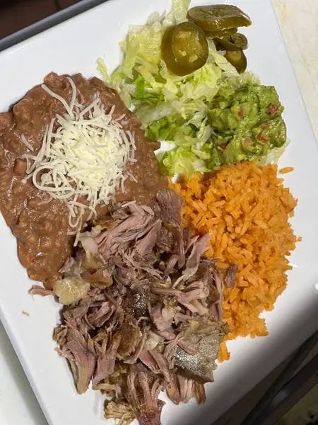 cuatro-amigos-mexican-grill - Cuatro Amigos Carnitas Plate