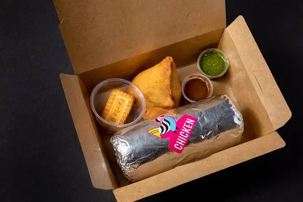 curry-up-now - Hella Vegan Burrito Combo Meal Deal