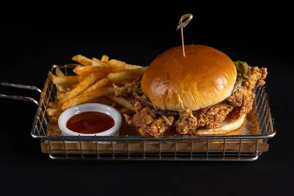 curry-up-now - Tandoori Fried Chicken Sandwich