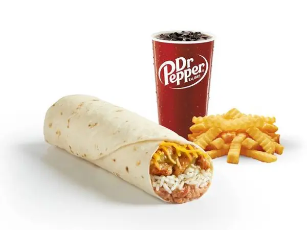 del-taco - Spicy Grilled Chicken Burrito Meal