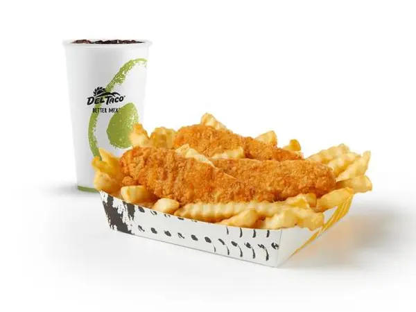 del-taco - 3 Pc. Crispy Chicken & Fries Box Meal