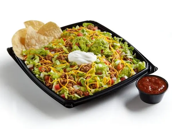 del-taco - Taco Salad With Fresh Guac – Seasoned Beef