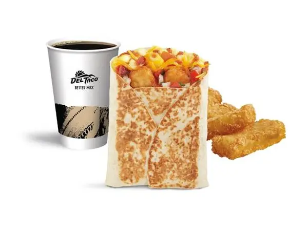 del-taco - Breakfast Toasted Wrap Meal