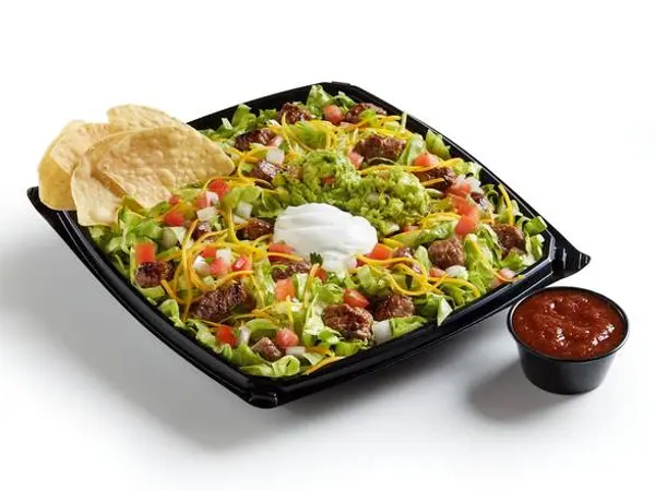 del-taco - Taco Salad With Fresh Guac – Carne Asada Steak